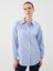Lcw Modest Ekru Çizgili Oversize Poplin Kadın Gömlek Tunik 1