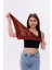 Koyu Bordo Terrazzo - Madrid Model Fular Estascarf 7