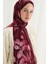 Camellia Ipek Krep Şal - Bordo 4
