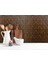 3 Boyutlu Duvar Paneli Kabartmalı Salon Desen Pvc 41X41 Cm/ 6 Adet /1 M² Teak 4