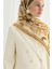 Camellia Ipek Krep Şal - Tereyağ Sarısı 4