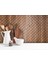 3 Boyutlu Duvar Paneli Kabartmalı Puantiye Desen Pvc 41X41 Cm/ 6 Adet /1 M² Antik 4