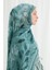 Camellia Ipek Krep Şal - Turkuaz 4