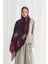 Velvet Kraş Şal - Bordo 1