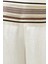 Naia Sadu Saten Off White Geniş Paça Pantolon, Krem 4