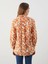 Lcw Modest Turuncu Desenli Oversize Kadın Gömlek Tunik 4