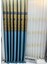 Nivemeshome Milas Turkuaz-Gold 671539 1/3 Sık Pileli Fon Perde Apm 1