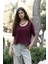 Ripley Yarım Kol Bordo T-Shirt 2