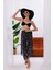 Iç Gösterir Transparan Pareo - Bandana Çiçeği Model 150X95 cm 3
