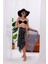 Iç Gösterir Transparan Pareo - Bandana Çiçeği Model 150X95 cm 4