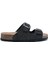 K15011 Soft Step Kadın Çift Bantlı Mantar Terlik 36-41 Black/siyah 1