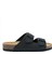 KS10260SK Soft Step Kadın Çift Bantlı Mantar Terlik 36-41 04 - Mat Siyah 1