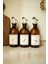 Home Amber Cam Zeytinyağı Limon Suyu Sirke Şişesi Yağdanlık 3lü Set 300ML 2