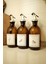 Home Amber Cam Zeytinyağı Limon Suyu Sirke Şişesi Yağdanlık 3lü Set 300ML 4