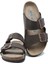 KS10260SK Soft Step Kadın Çift Bantlı Mantar Terlik 36-41 03 - Kahve 2