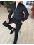 İtalyan Stil Slim Fit Dik Yaka Saten Erkek Gömlek Siyah T4739 1