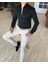 İtalyan Stil Slim Fit Dik Yaka Saten Erkek Gömlek Siyah T4739 4