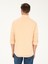 Erkek Pembe Keten Karışımlı Slim Fit Uzun Kollu Gömlek 50250813-VR053 5