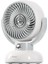 EFN12 Krem 1200MAH 3 Hız Kademe LED Işıklı Retro Masaüstü USB Fan 3