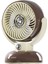 EFN12 Kahve 1200MAH 3 Hız Kademe LED Işıklı Retro Masaüstü USB Fan 3