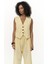 Kaylee Üçgen Detay Kısa Sarı Yelek 6