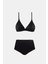 Bali Siyah Dolgusuz Pedli Üçgen Toparlayıcı Bikini Takım 1