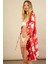 Kadın Kırmızı Desenli Kimono BTY105 1