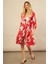 Kadın Kırmızı Desenli Kimono BTY105 3