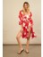 Kadın Kırmızı Desenli Kimono BTY105 4