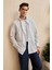 Onan Erkek Klasik Gömlek Modern Slim Fit Keten Görünümlü Ince Çizgili Desen 1