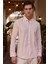 Turi Erkek Pamuk Gömlek Modern Slim Fit Keten Görünümlü Uzun Kol 3