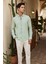 Turi Erkek Pamuk Gömlek Modern Slim Fit Keten Görünümlü Uzun Kol 5