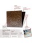 3 Boyutlu Duvar Paneli Kabartmalı Solo Desen Pvc 41X41 Cm/ 6 Adet /1 M² Teak 3