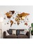 Ahşap Dünya Haritası Duvar Tablosu Ofis Dekor (Plus, Xlarge - 250X135 Cm, Ahşap) MF512 1