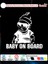 Baby On Board Sticker – Havalı Bebek Temalı Araba Cam Stickerı 1