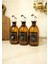Home Amber Cam Zeytinyağı Limon Suyu Sirke Şişesi Yağdanlık 3lü Set 300ML 4