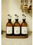 Home Meftune Oval Ahşap Stantlı Amber Zeytinyağı Limon Suyu Sirke Şişesi Yağdanlık 3lü Set 300ML 1