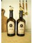 Home Ahşap Stantlı 2'li Amber Gold Tıpalı 500 ml Cam Ayçiçek Yağı Zeytinyağı Şişesi Yağdanlık 2