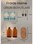 Home Ahşap Stantlı 2'li Amber 500 ml Yassı Cam Ayçiçek Yağı Zeytinyağı Şişesi Yağdanlık 8