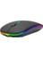 SM-BT11 USB Siyah 2 In 1 Bluetooth 2.4ghz Şarj Edilebilir Kablosuz Mouse 3