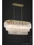 Linsa 70x30 Cm Kristal Cam Taşlı Yemek Masası Üstü Lüks Avize (ESKİTME RENK) 5