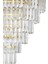 Linsa 55 Cm'lik Kristal Cam Taşlı Lüks Avize - (sarı Yaldız) 5