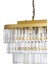 Linsa 70x30 Cm'lik Kristal Cam Taşlı Yemek Masası Üstü Lüks Avize - (sarı Yaldız) 5