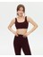 Kahverengi Organik Pamuk Low Back Bra Sırt Dekolteli Göğüs Pedli Pilates Yoga Sütyeni 1
