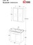 Fix Loft 75 Cm Banyo Dolabı,Seramik Lavabolu, Aynalı,Lavabo Dahil,Mdf,Aybe Kahve 7