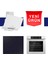 & Hoover Fryart Serisi Sessiz Davlumbaz Glow Beyaz Ankastre Set (D064-SA + HH64CCB + XE63CB) 1