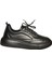 U555250603 Siyah Hakiki Deri Spor Ayakkabı Sneakers 1