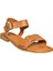 U944834003 Taba Hakiki Deri Kadın Sandalet 5