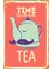 Time To Drink Tea Retro Vintage DRTR0126 Ahşap Mdf Tablo 1