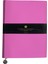 Rugan Esnek Kapak Çizgili Defter, 19X25 cm -Pembe 1
